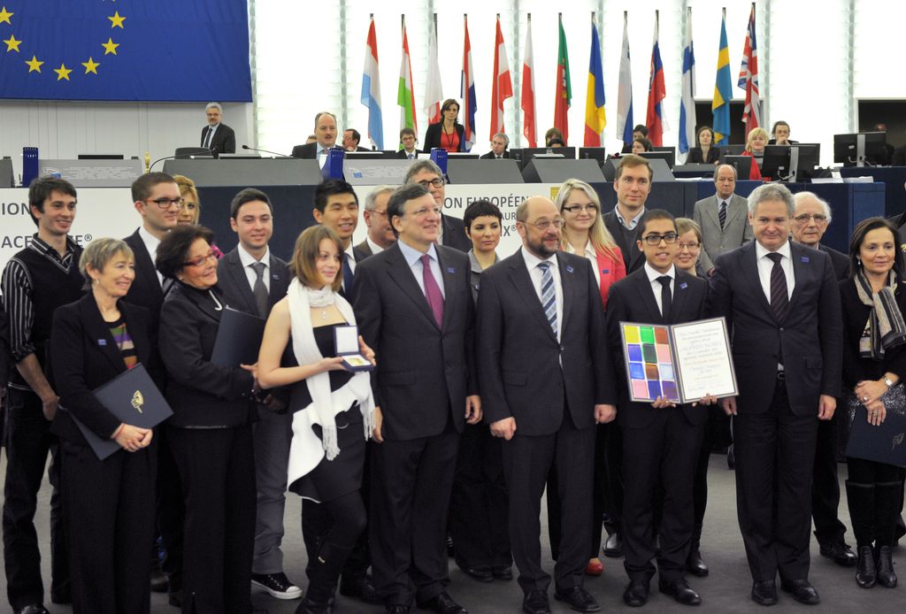 L'Ue riceve il Premio Nobel per la Pace nel 2012
