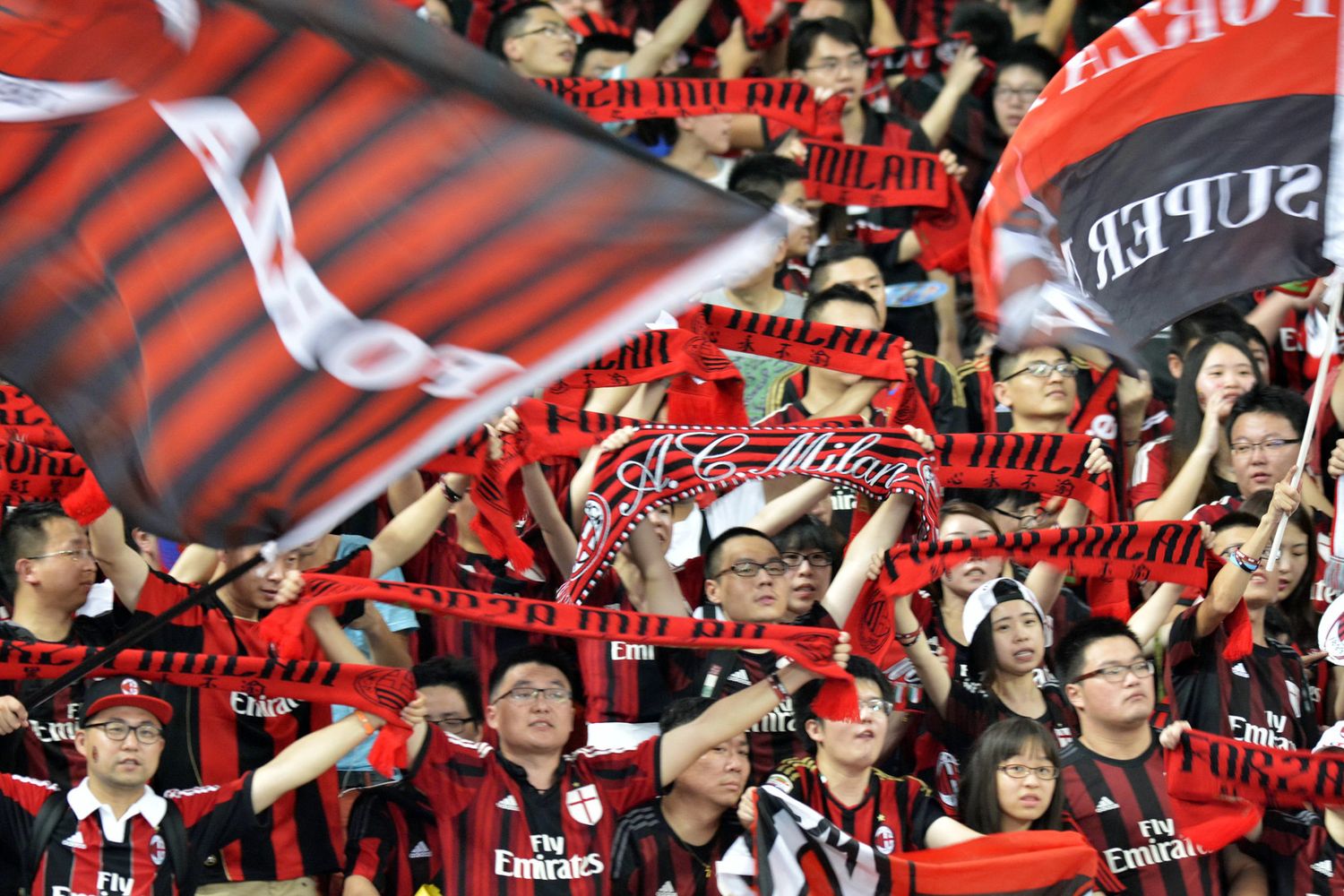 Tifosi cinesi del Milan