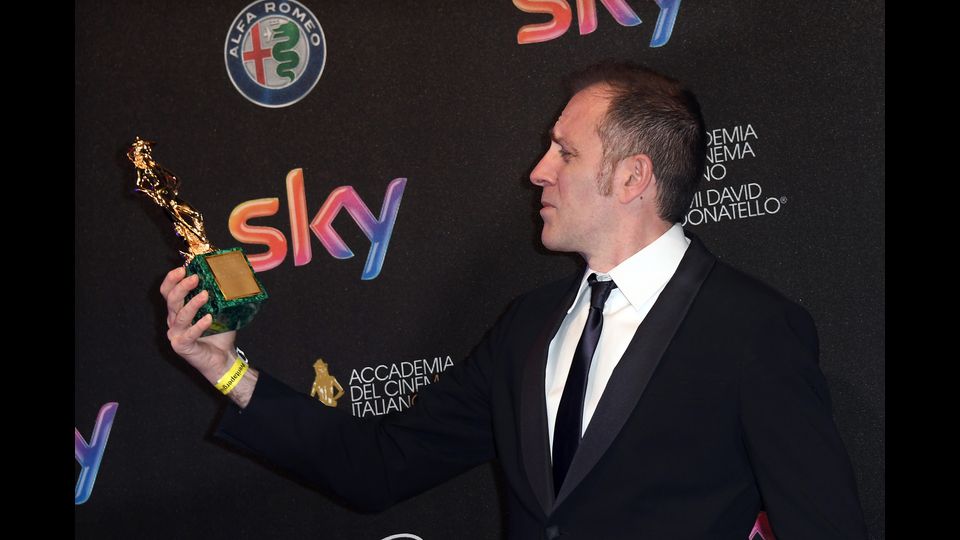 Valerio Mastandrea, migliore attore non protagonista per il film &quot;Fiore&quot;, di Claudio Giovannesi (Agf)