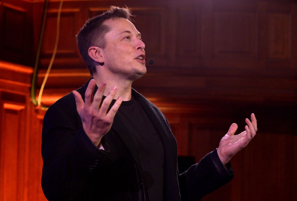 &nbsp;Elon Musk ad una conferenza nel 2015
