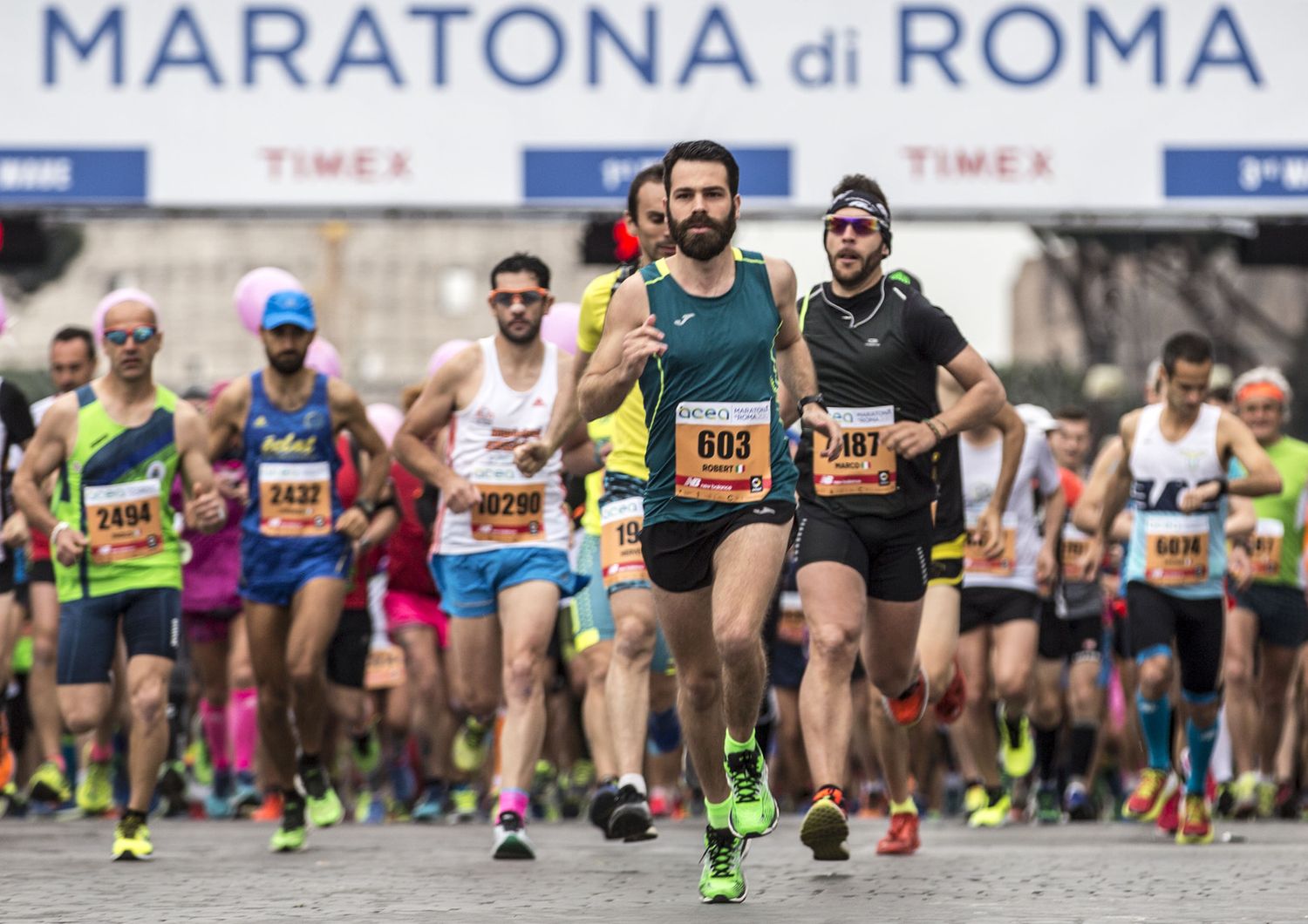 &nbsp; In 16mila alla Maratona di Roma (Agf)