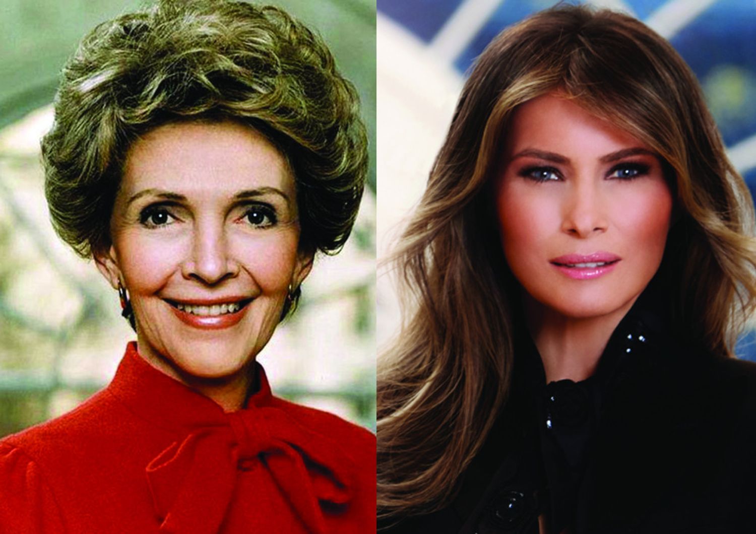 &nbsp; Nancy Regan Melania Trump