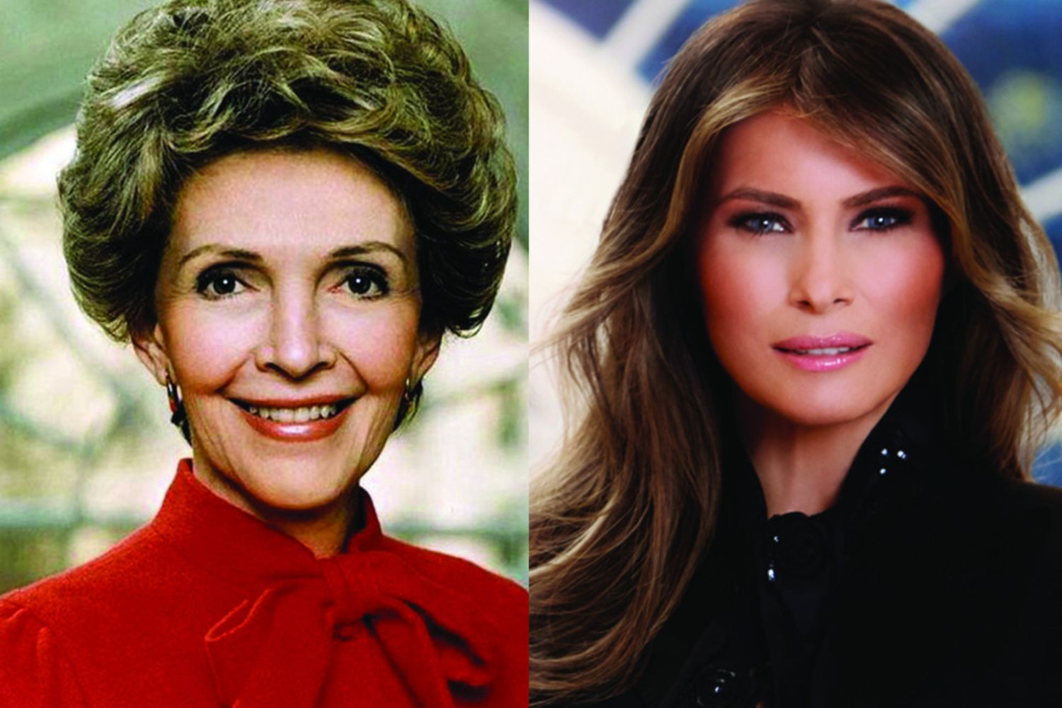 &nbsp; Nancy Regan Melania Trump