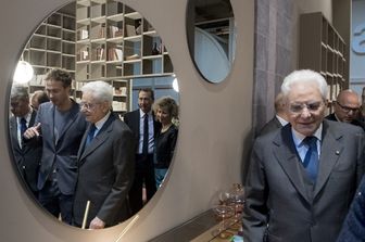 Mattarella al Salone del mobile (foto quirinale.it)&nbsp;