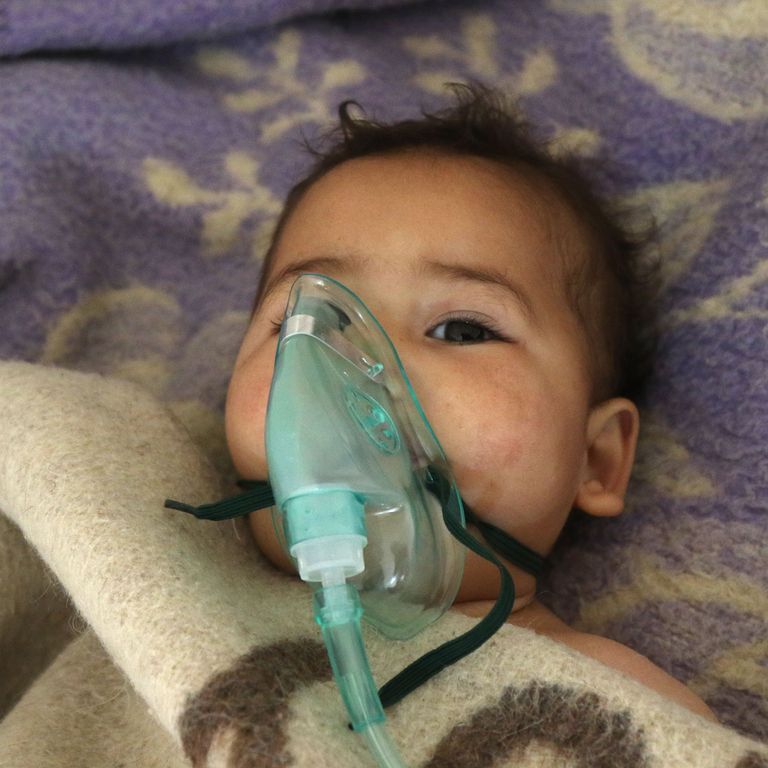 Attacco con gas tossico, il dramma della Siria in 10 foto (Afp)&nbsp;