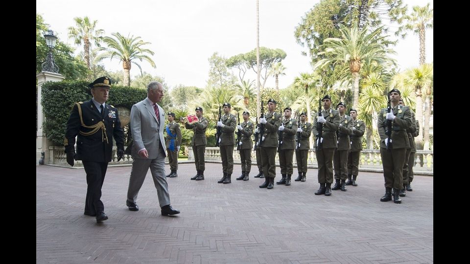 S.A.R. Carlo, Principe di Galles al suo arrivo al Quirinale (foto quirinale.it)&nbsp;