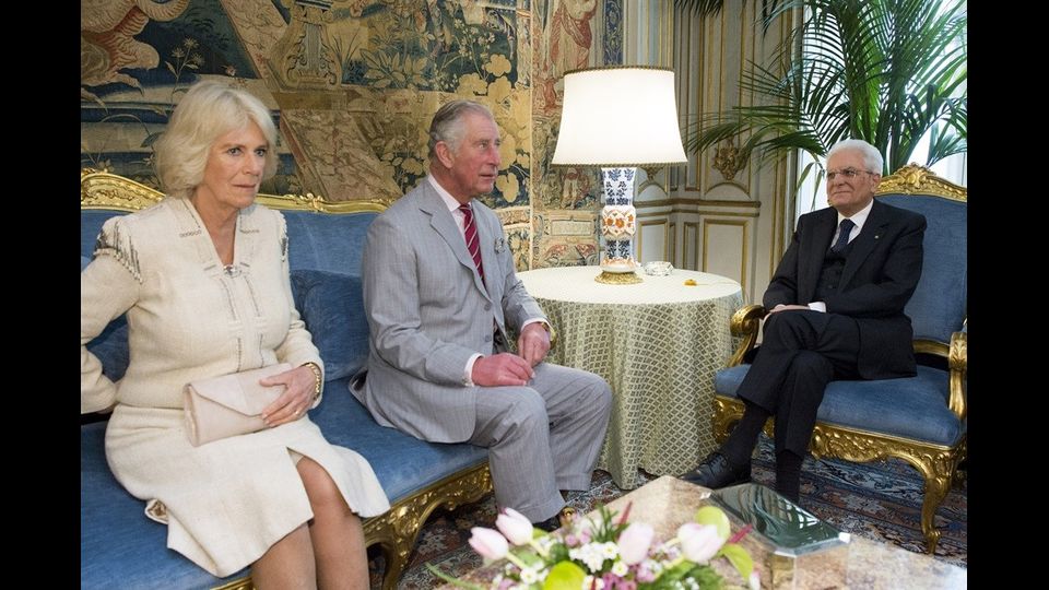Il Presidente Sergio Mattarella incontra le Loro Altezze Reali Carlo, Principe di Galles, e Camilla, Duchessa di Cornovaglia (foto quirinale.it)&nbsp;