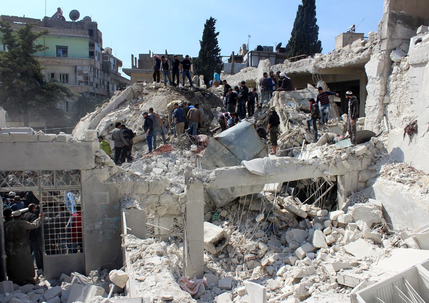 &nbsp;Siria - bombardamento Idlib (Afp)