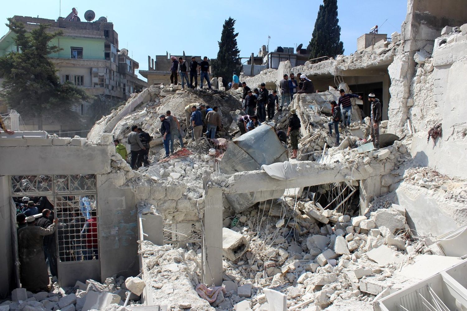 &nbsp;Siria - bombardamento Idlib (Afp)