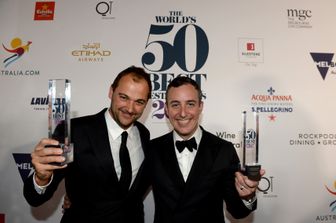 &nbsp;Daniel Humm e Will Guidara (foto Afp)