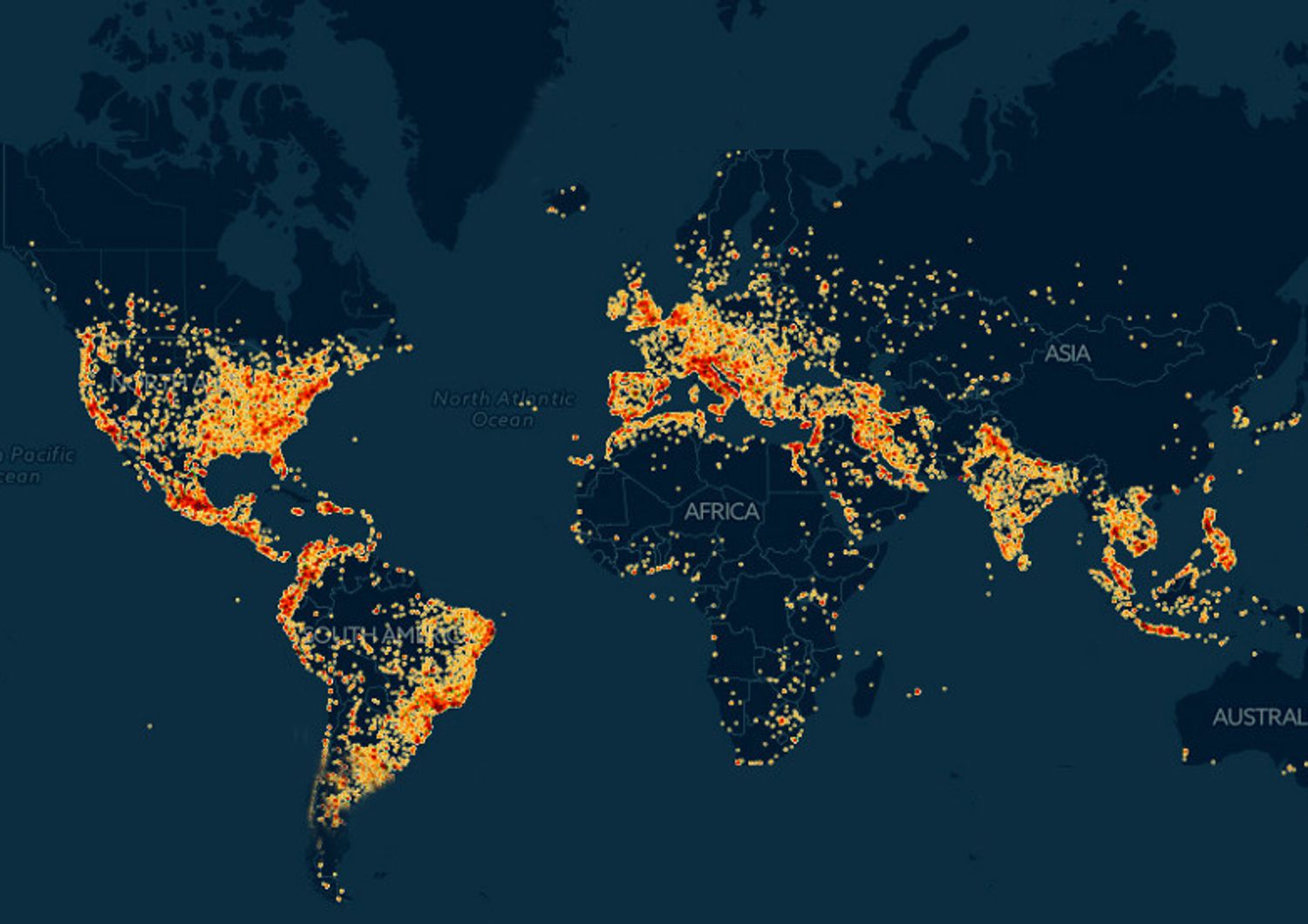 &nbsp;wiman mappa reti wifi nel mondo