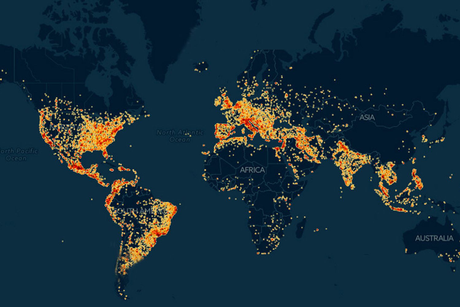 &nbsp;wiman mappa reti wifi nel mondo