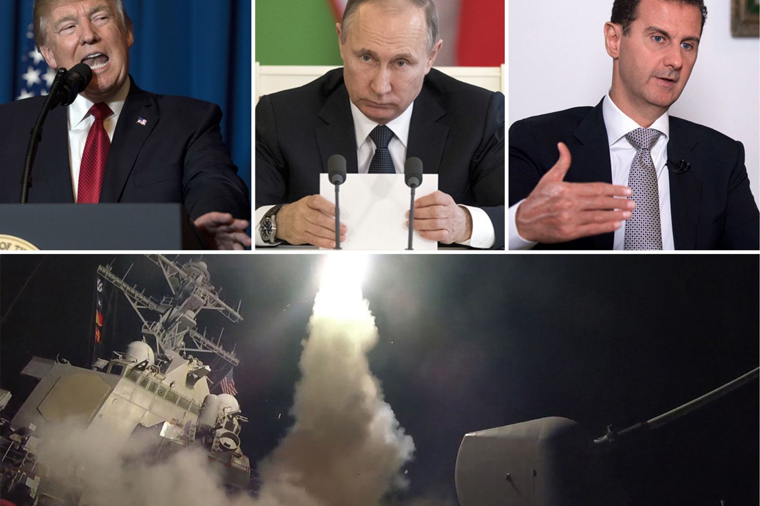 combo Trump Putin Assad&nbsp;
