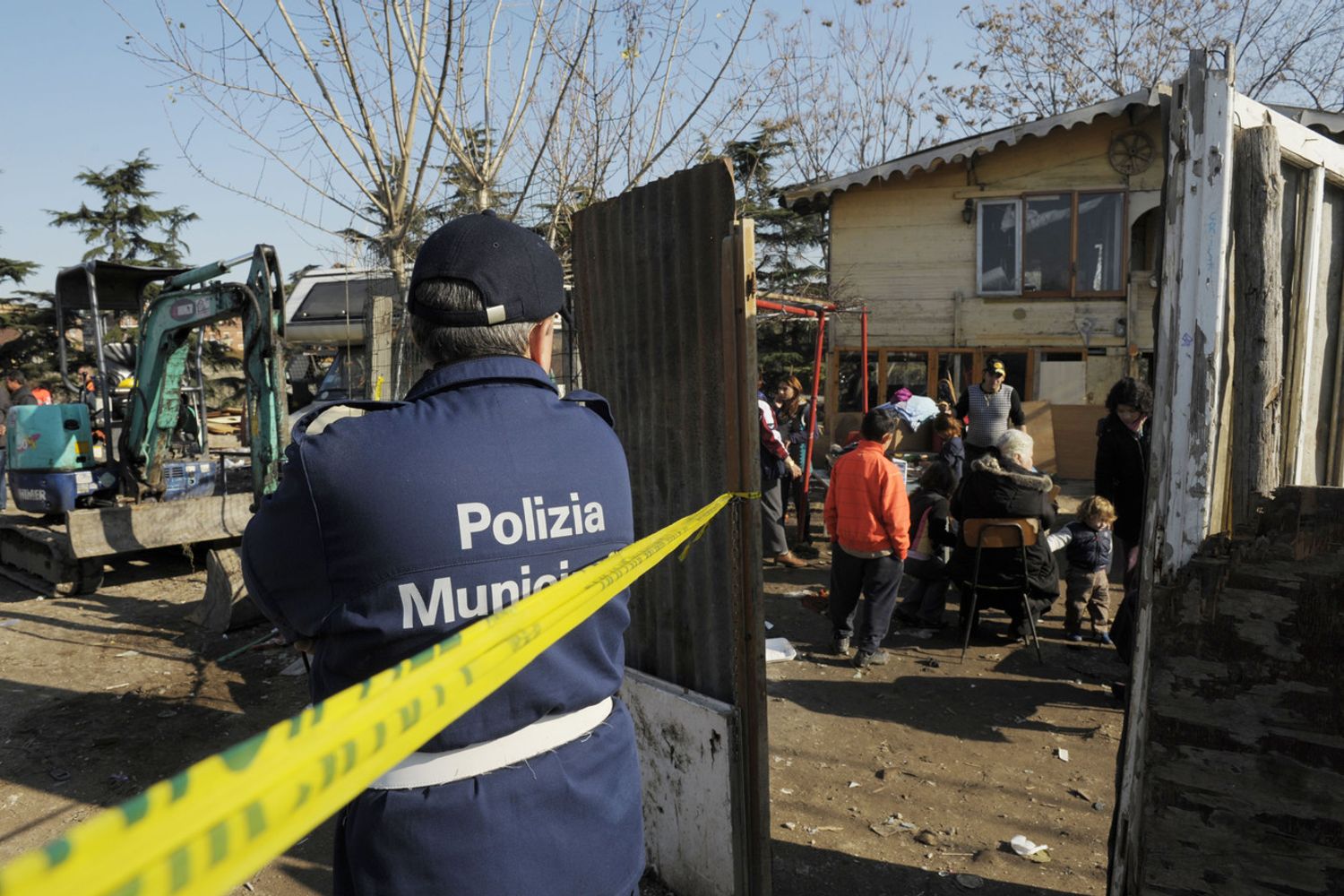 &nbsp;Campo rom a Roma (Agf)