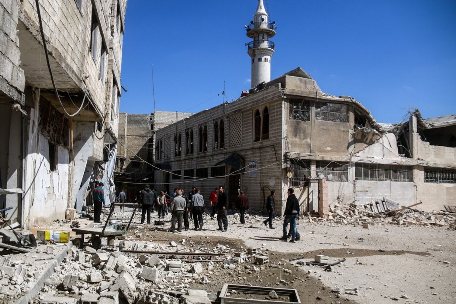 &nbsp;Siria, macerie (Afp)