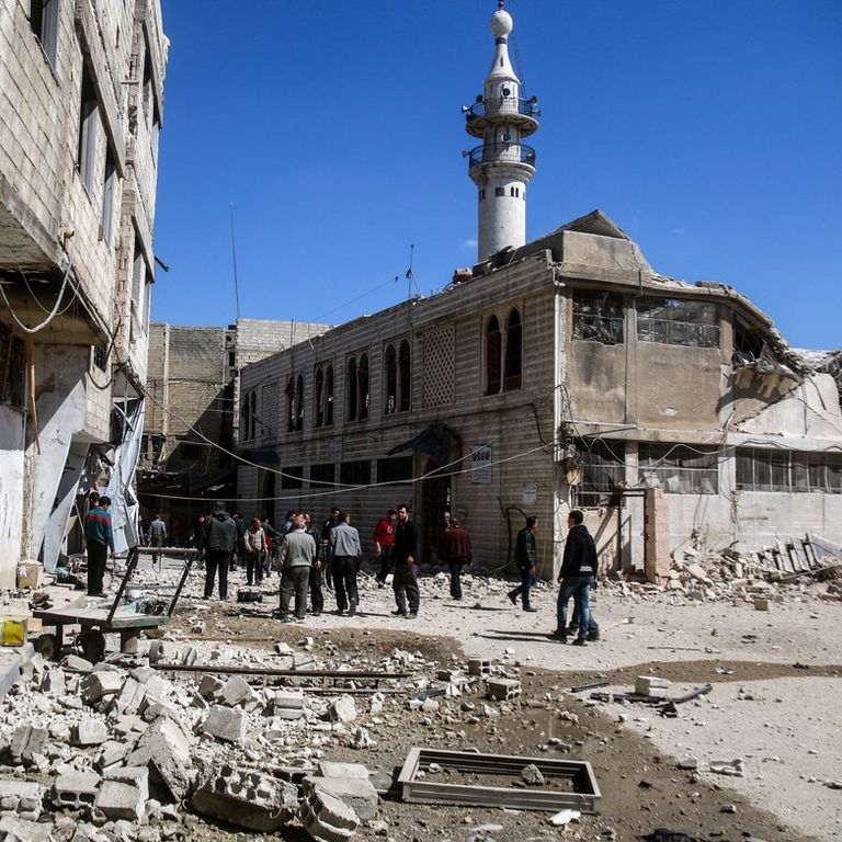 &nbsp;Siria, macerie (Afp)