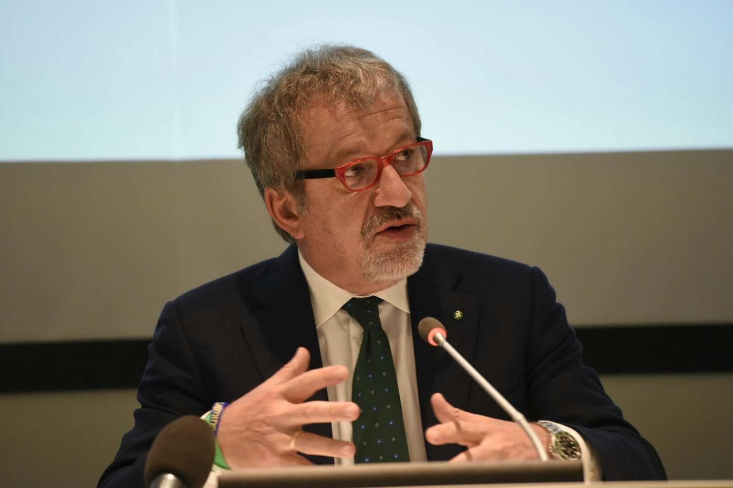 L'ex presidente della regione Lombardia Roberto Maroni