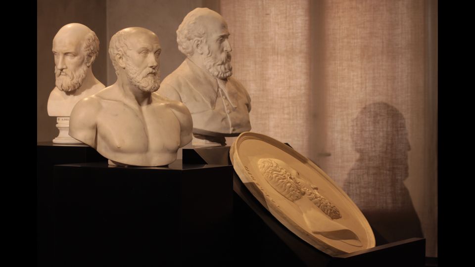 &nbsp;Allestimento della mostra &quot;Andrea Palladio. Il mistero del volto&quot; ,&nbsp;Palladio Museum, Vicenza