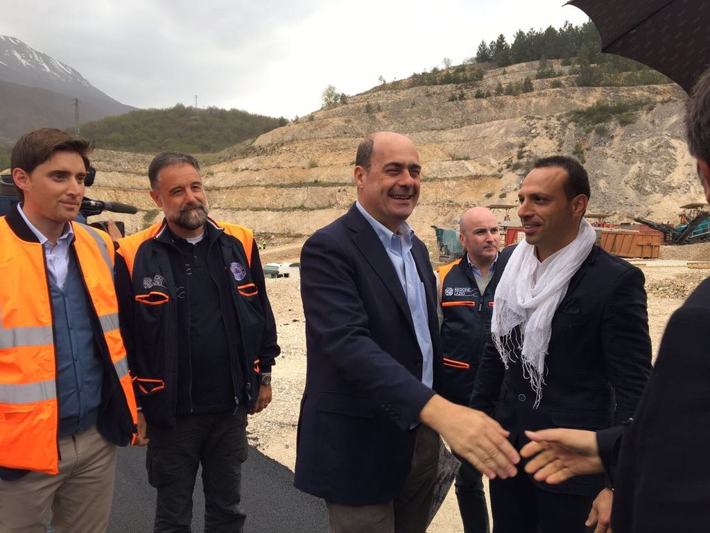 &nbsp;Zingaretti deposito macerie Posta