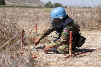 &nbsp;Sminatore, mina, soldato, onu