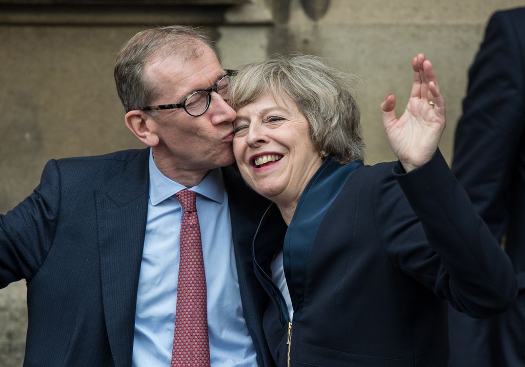 &nbsp;Theresa May con il marito Philip