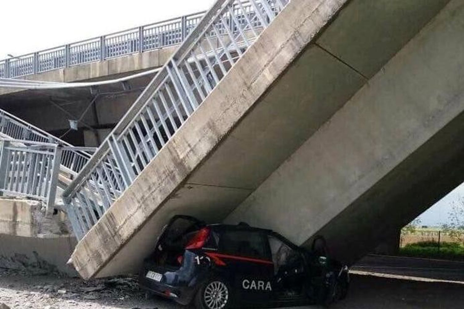 &nbsp;Crollo viadotto a Fossano