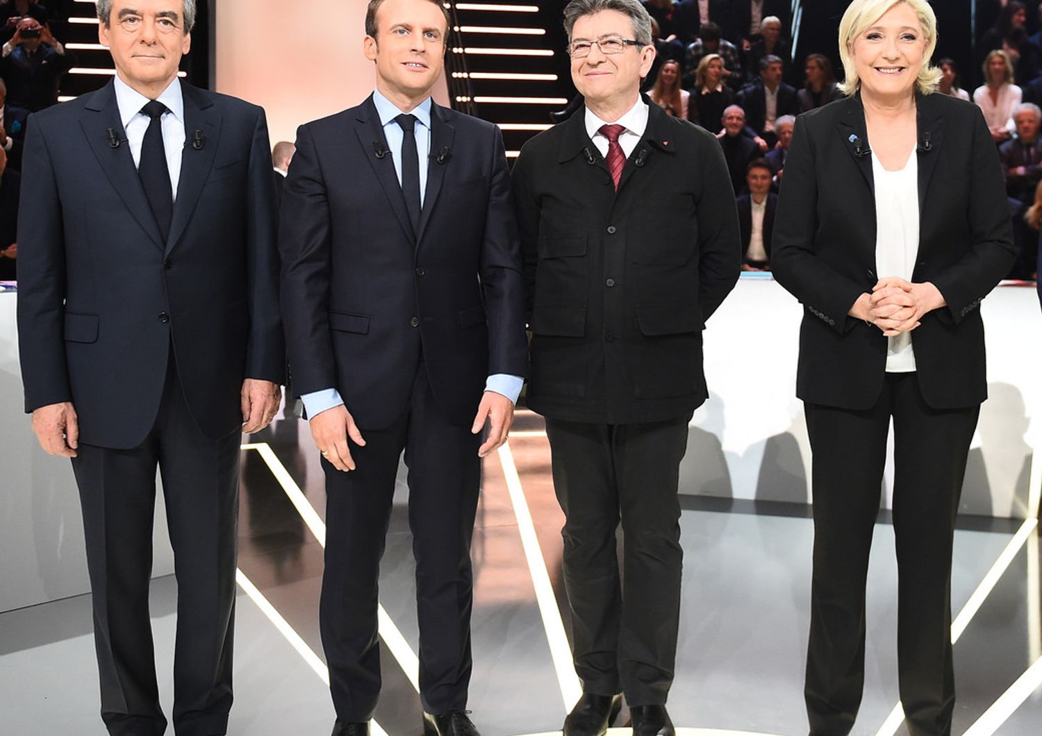 &nbsp;Francois Fillon, Jean-Luc Melenchon, Marine Le Pen, Benoit Hamon (afp)&nbsp;
