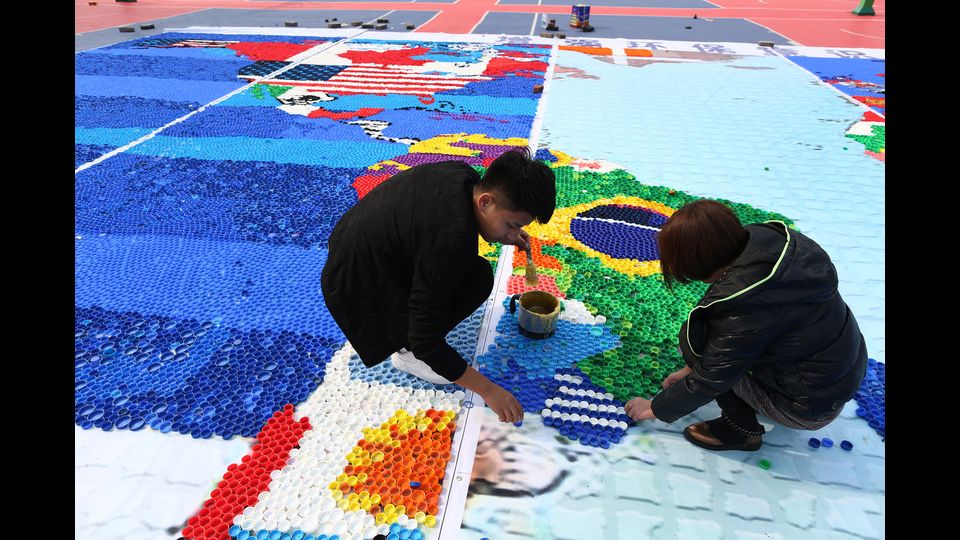L'evento &egrave; stato progettato per sensibilizzate le persone sul tema della protezione ambientale e della riduzione delle emissioni di carbonio in vista della della Giornata della Terra, che si celebra il 22 aprile. (Afp)&nbsp;