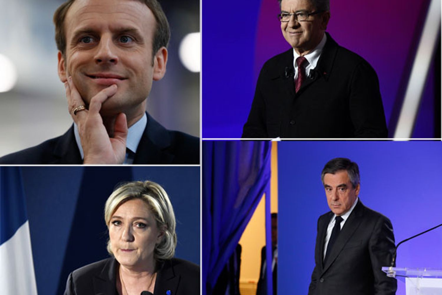macron - le pen - melenchon - fillon&nbsp;