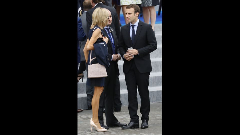 &nbsp;Brigitte ed Emmanuel Macron (Afp)