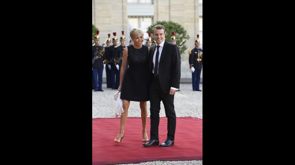 Brigitte ed Emmanuel Macron &nbsp;(Afp)