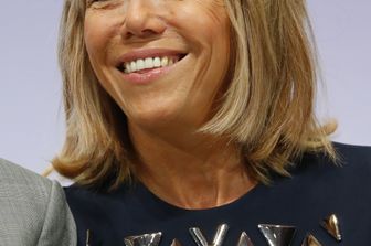 &nbsp;Brigitte ed Emmanuel Macron (Afp)