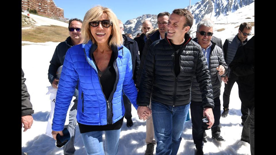 Brigitte ed Emmanuel Macron &nbsp;(Afp)