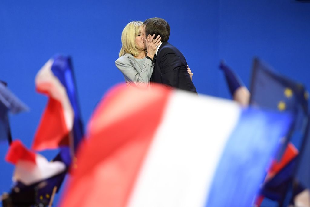 &nbsp;Emmanuel e Brigitte Macron