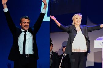 &nbsp;Macron - Le Pen (Afp)