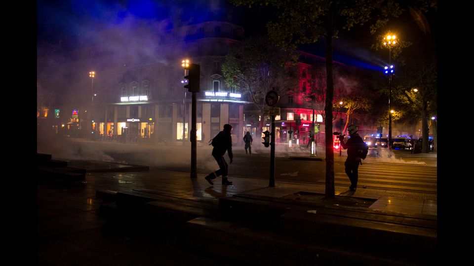 &nbsp;Scontri a Parigi(Afp)