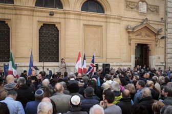&nbsp;25 aprile liberazione partigiani e comunit&agrave; ebraica (agf)