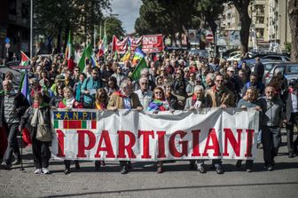 Manifestazione organizzata dall'ANPI per il 72mo anniversario della liberazione dal nazifascismo (Agf)&nbsp;