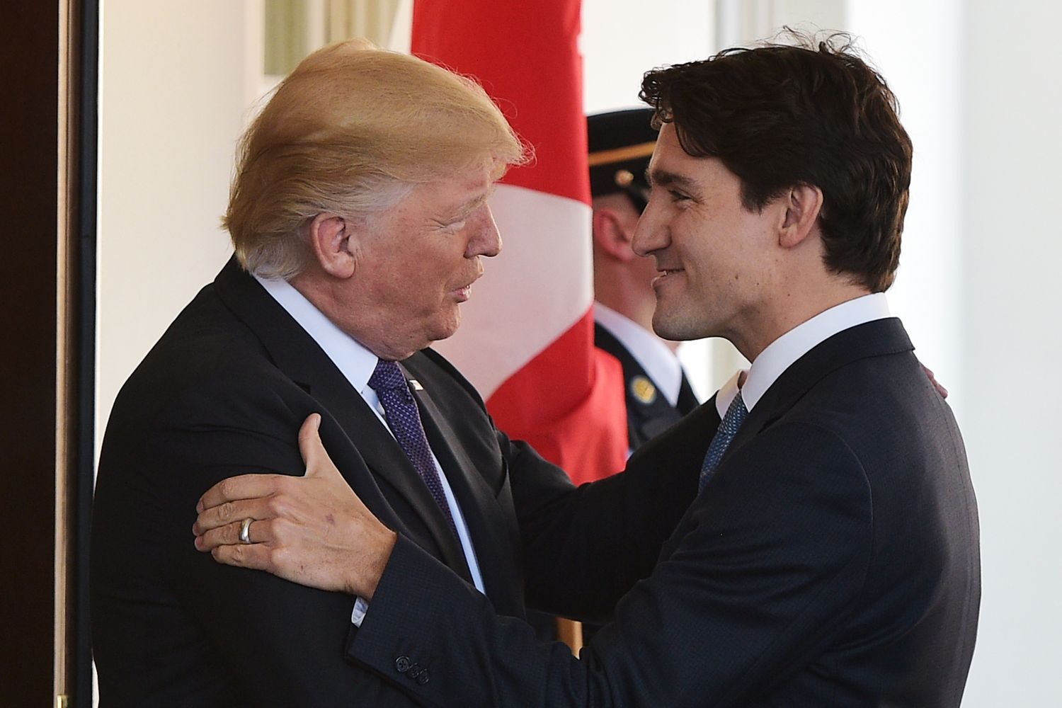 Donald Trump, Justin Trudeau, primo ministro Canadese (afp)&nbsp;