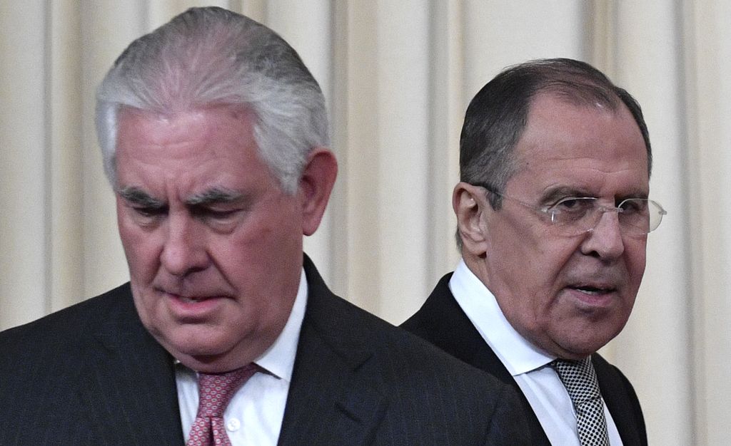 Rex Tillerson e Serghei Lavrov