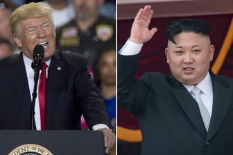 Trump e Kim Jong Un&nbsp;