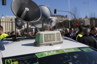 &nbsp;Taxi, Uber, proteste tassisti (Agf)