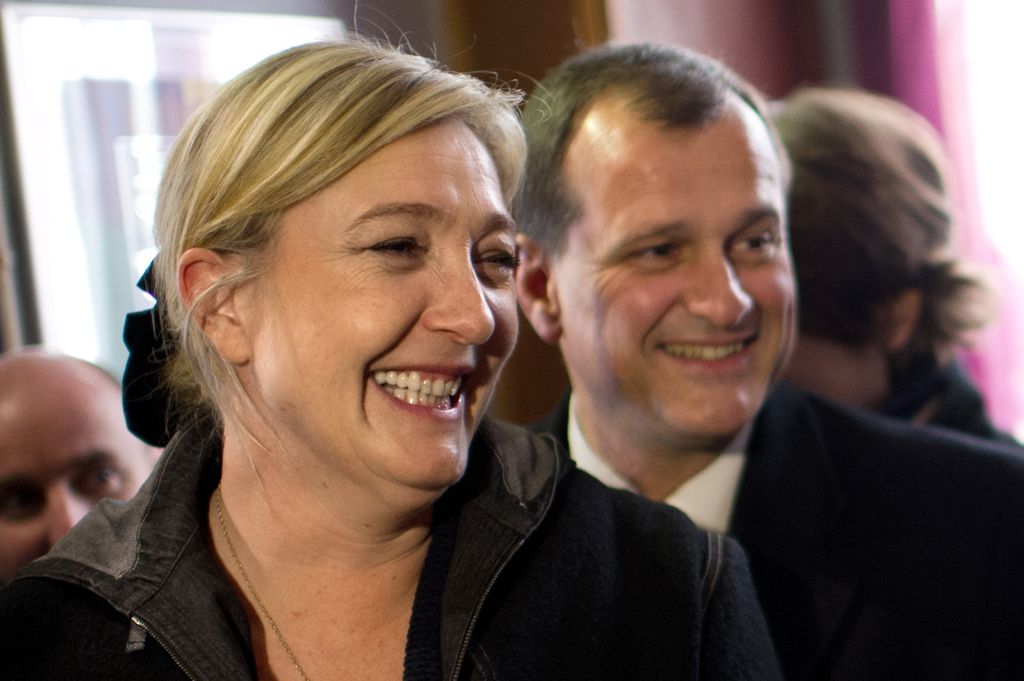 Marine Le Pen Louis e Aliot (maggio 2014 - afp)&nbsp;