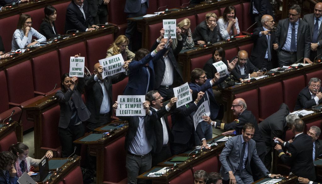 CAMERA DEI DEPUTATI, VOTO SULLA LEGITTIMA DIFESA: LA LEGA PROTESTA (Imagoeconomica)&nbsp;
