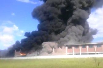 &nbsp;incendio deposito pomezia