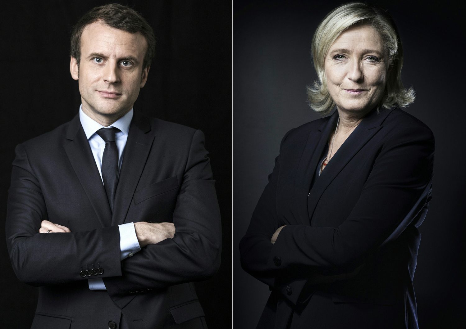 Macron e Le Pen (Afp)&nbsp;