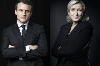 Macron e Le Pen (Afp)&nbsp;