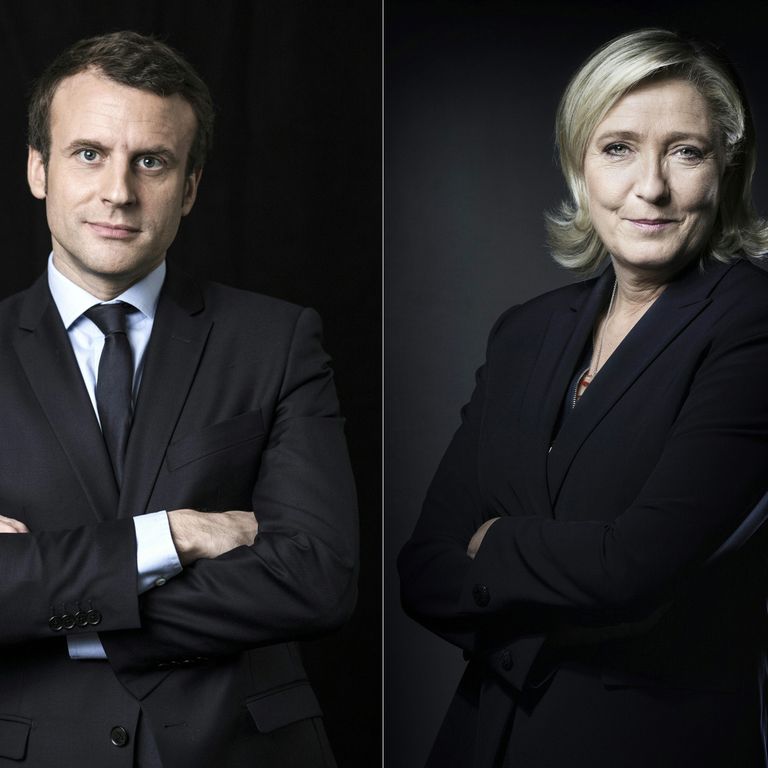 Macron e Le Pen (Afp)&nbsp;
