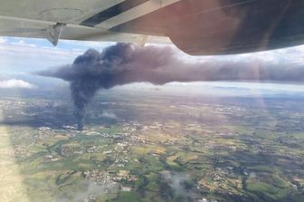 &nbsp;Incendio Pomezia stabilimento rifiuti industriali