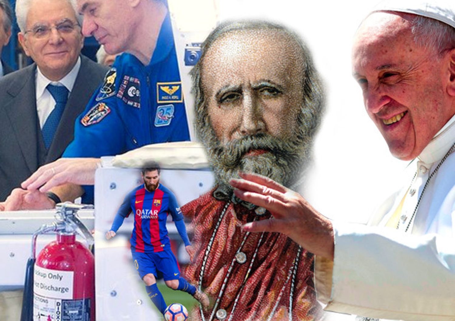 mattarella nasa messi garibaldi papa&nbsp;